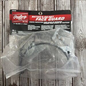 Rawlings Baseball Face Guard for Batting Batter's Helmet Black w Hardware BB1WG